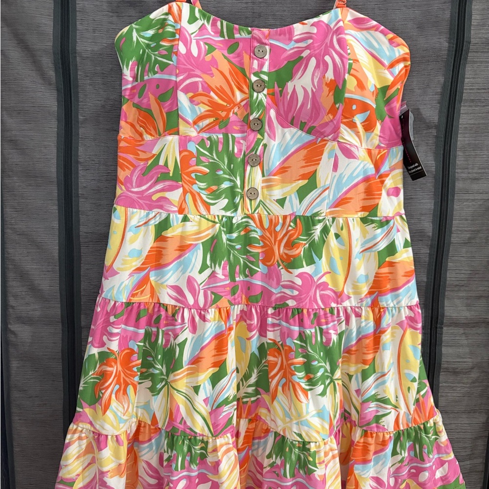 NWT Women’s Tropical Print Dress with Removable Straps